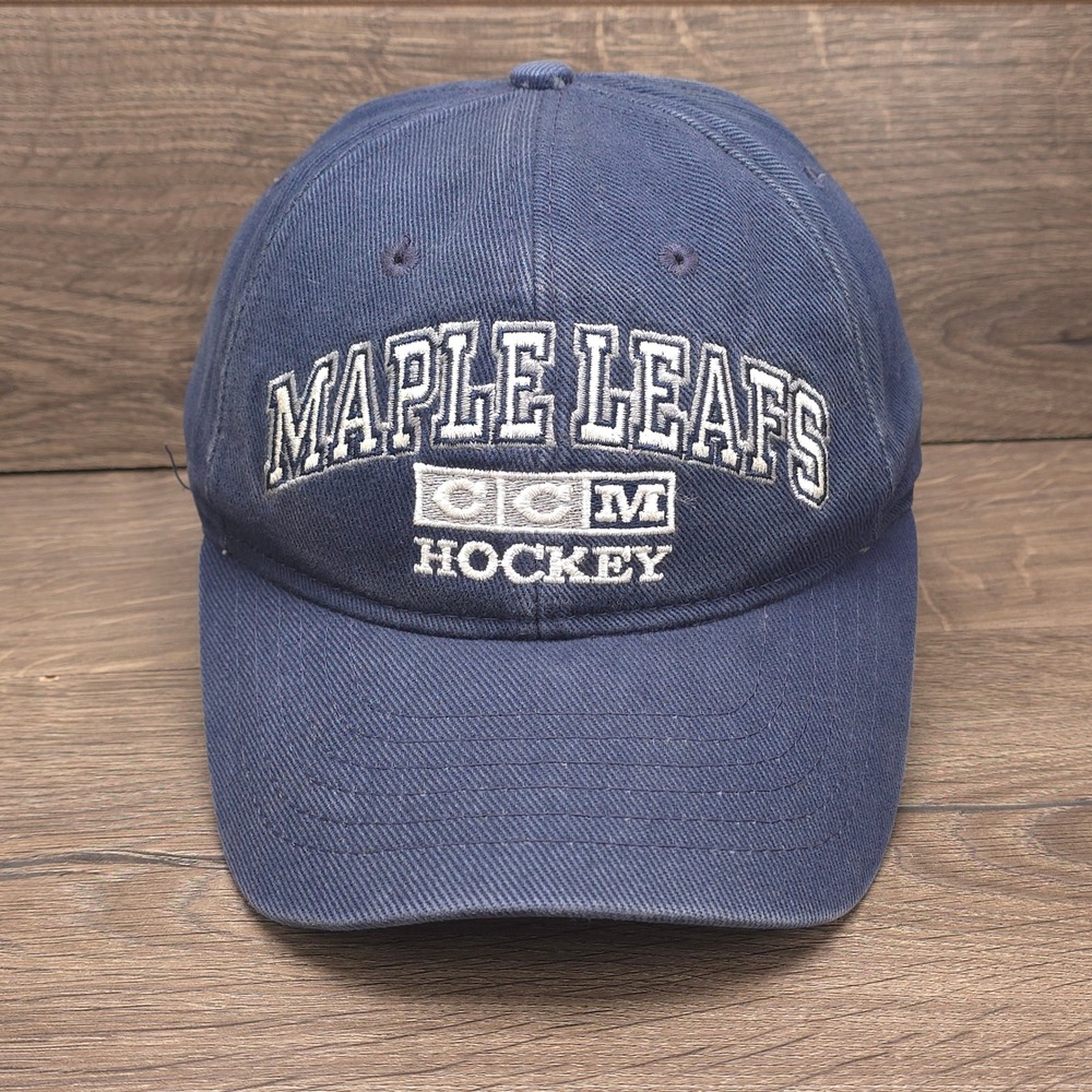 Toronto Maple Leafs Hat Cap Strap Back Men Blue NHL Hockey CCM Center